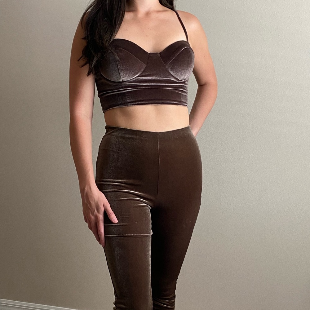 Windsor velvet two piece set